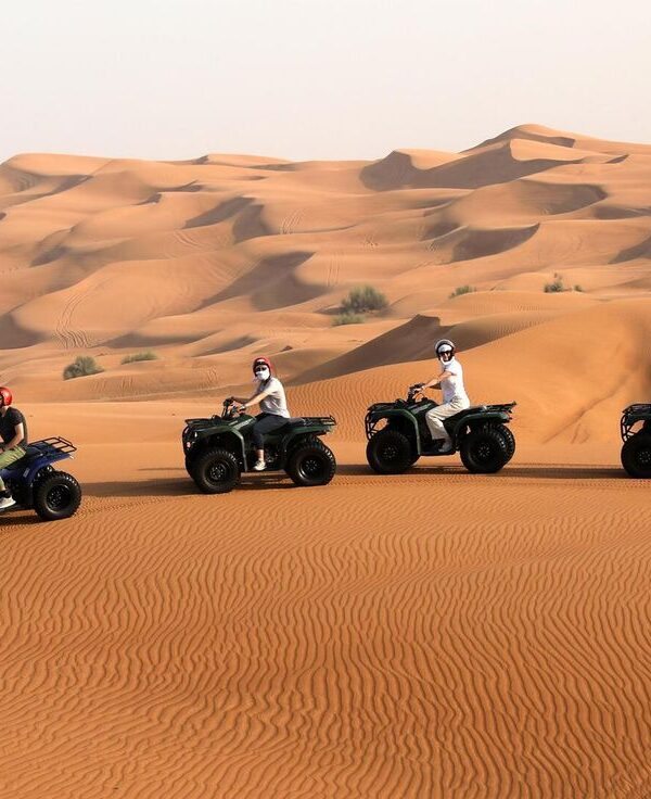 Dubai Half Day Quad Bike Safari, Camel Ride & Refreshment